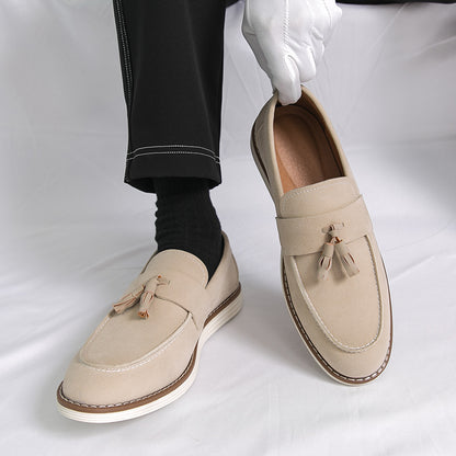 Mens Suede Slip-On Loafers