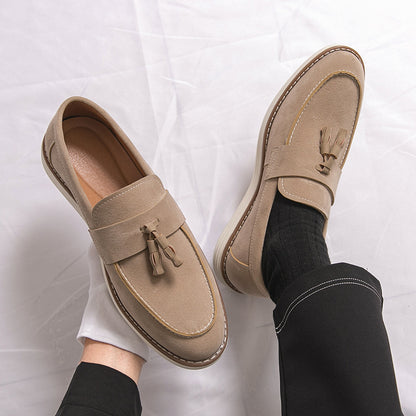 Mens Suede Slip-On Loafers