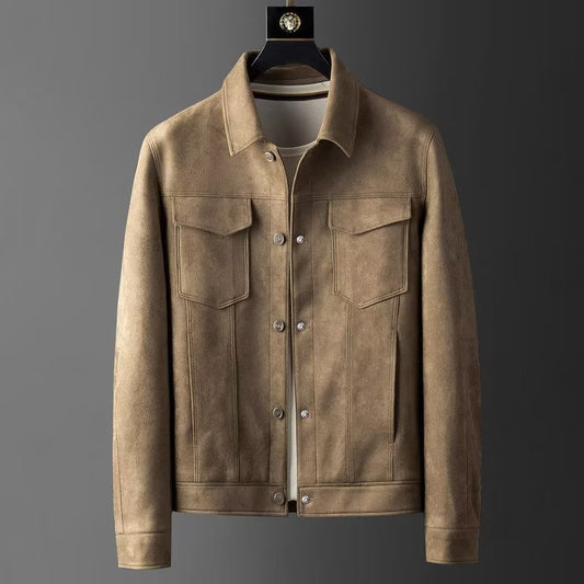 Mens Suede Trim Jacket