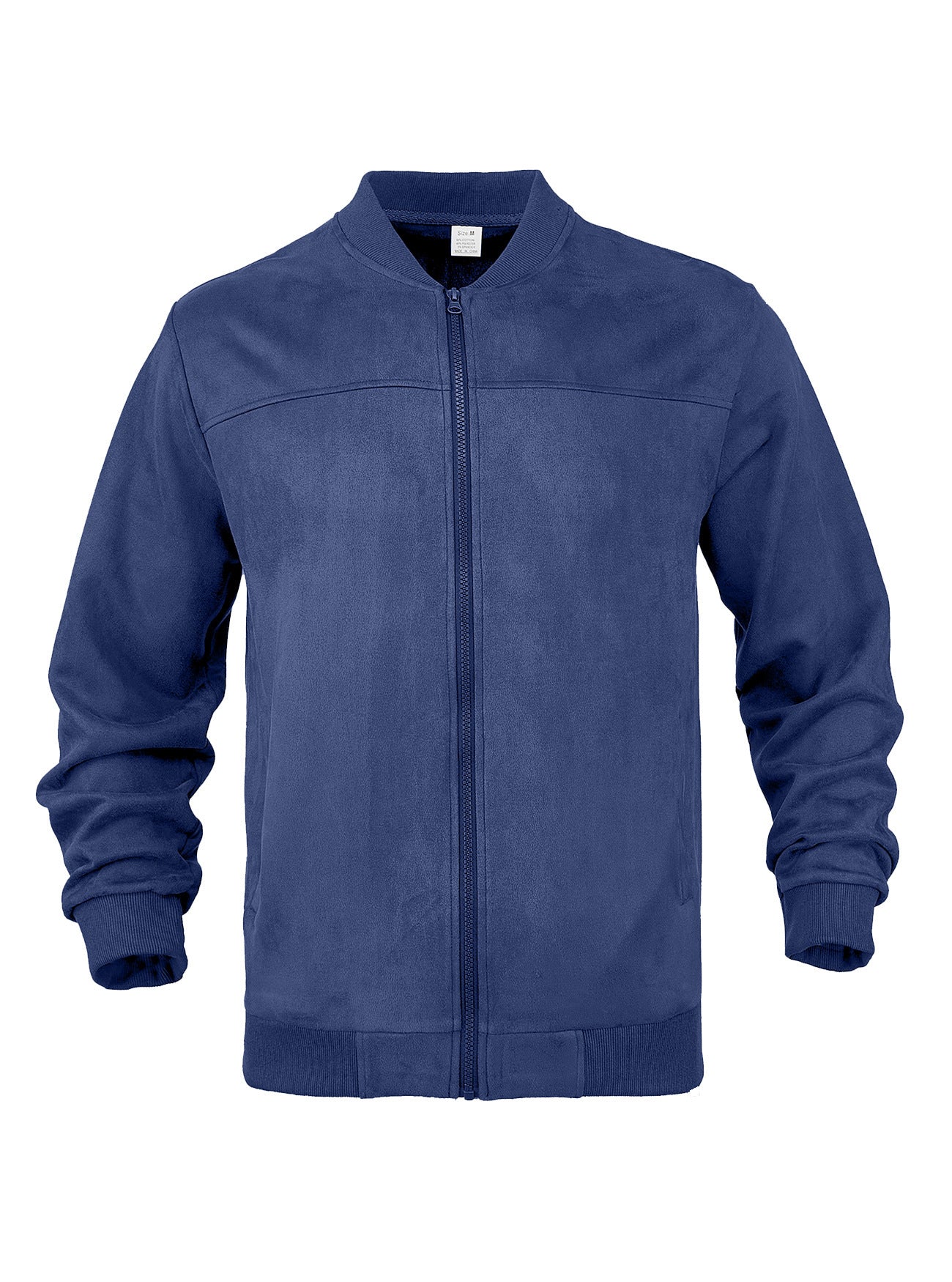 Mens Suede Zip Up Flight Jacket