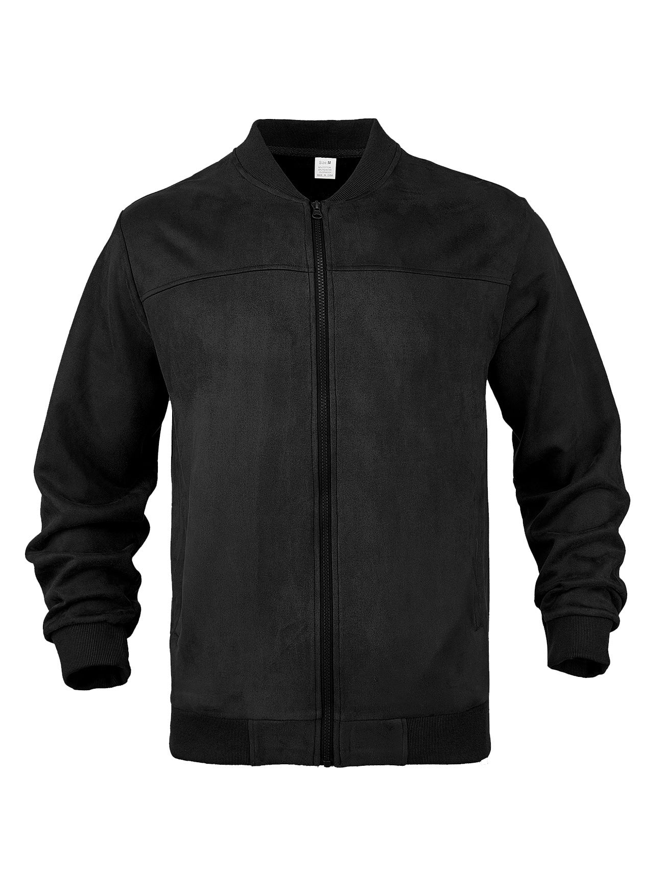 Mens Suede Zip Up Flight Jacket