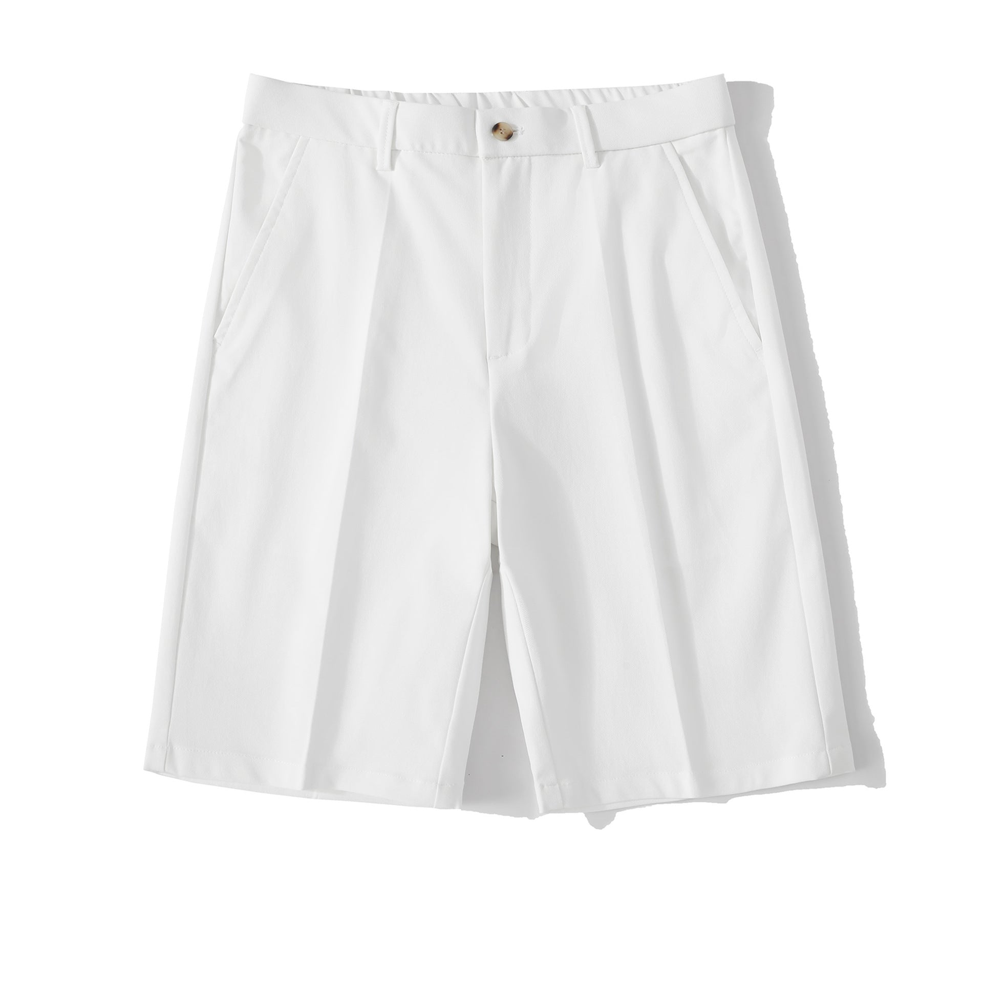 Mens Suit Shorts Comfortable Draped Trousers