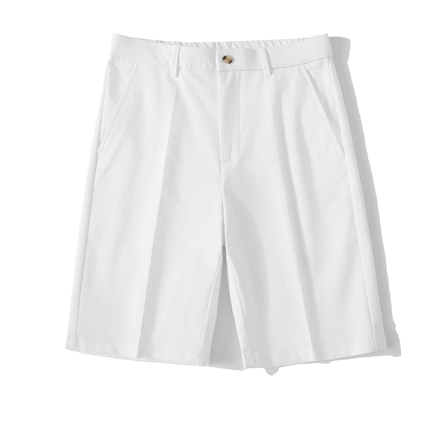 Mens Suit Shorts Comfortable Draped Trousers