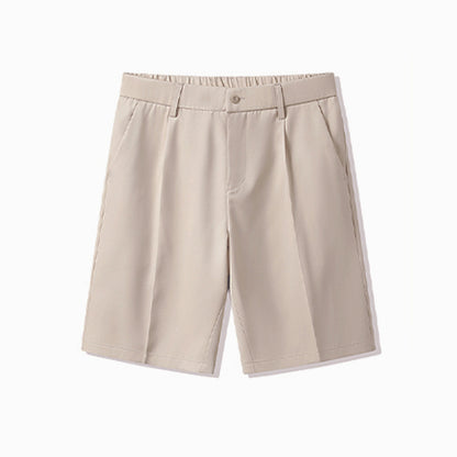 Mens Suit Shorts Comfortable Draped Trousers