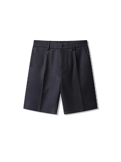 Mens Suit Shorts Comfortable Draped Trousers