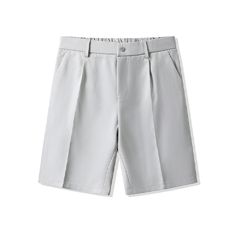 Mens Suit Shorts Comfortable Draped Trousers