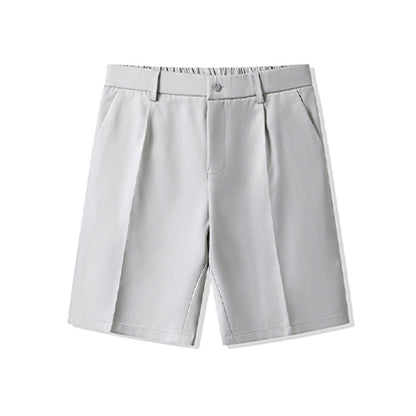 Mens Suit Shorts Comfortable Draped Trousers