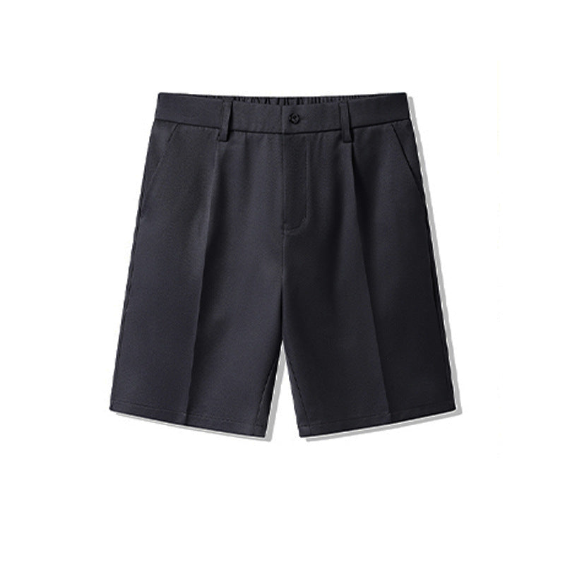 Mens Suit Shorts Comfortable Draped Trousers