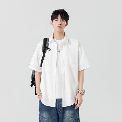 Mens Summer Ice Silk Shirt Jacket