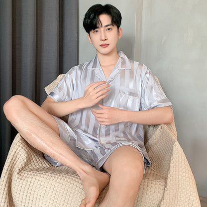Mens Summer Short Sleeve Pajama