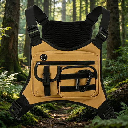 Mens Tactical Chest Bag Outdoor Sports Vest