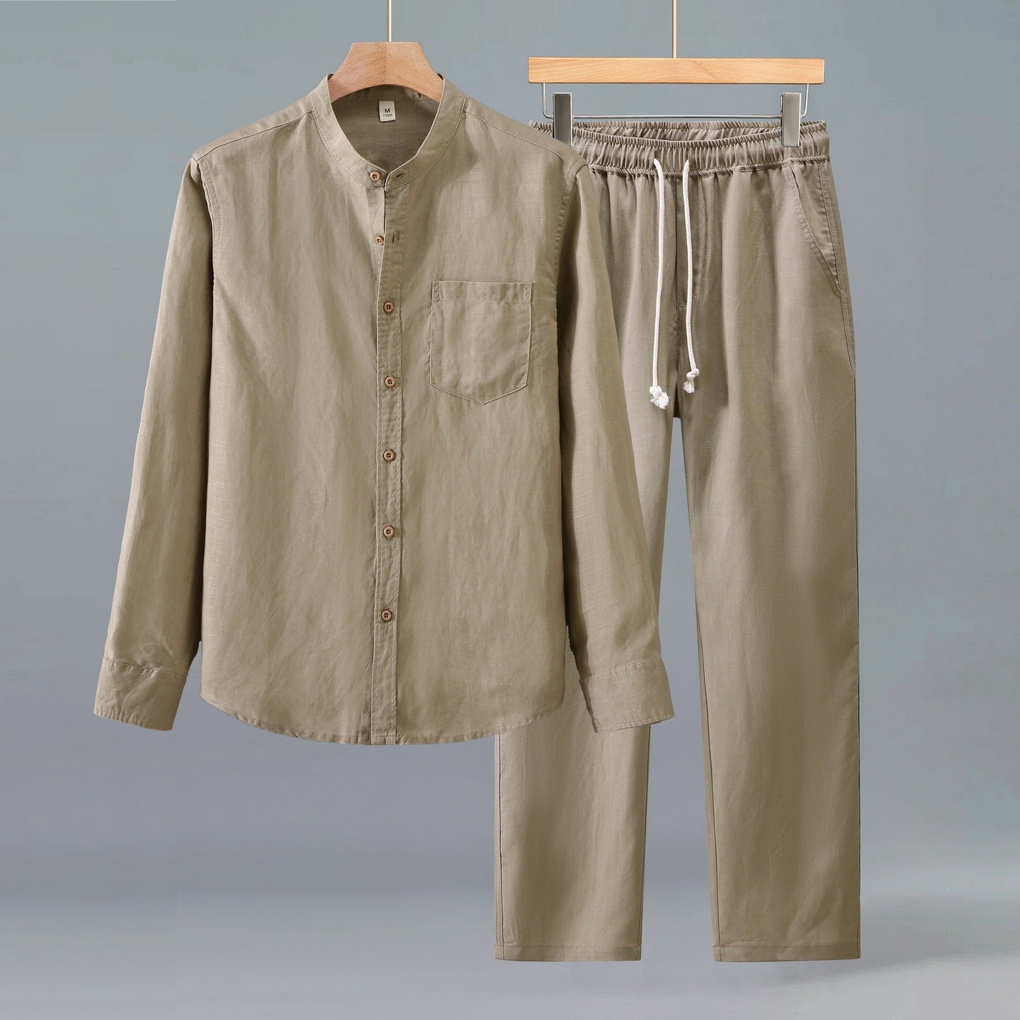 Mens Tencel Linen Suit Set