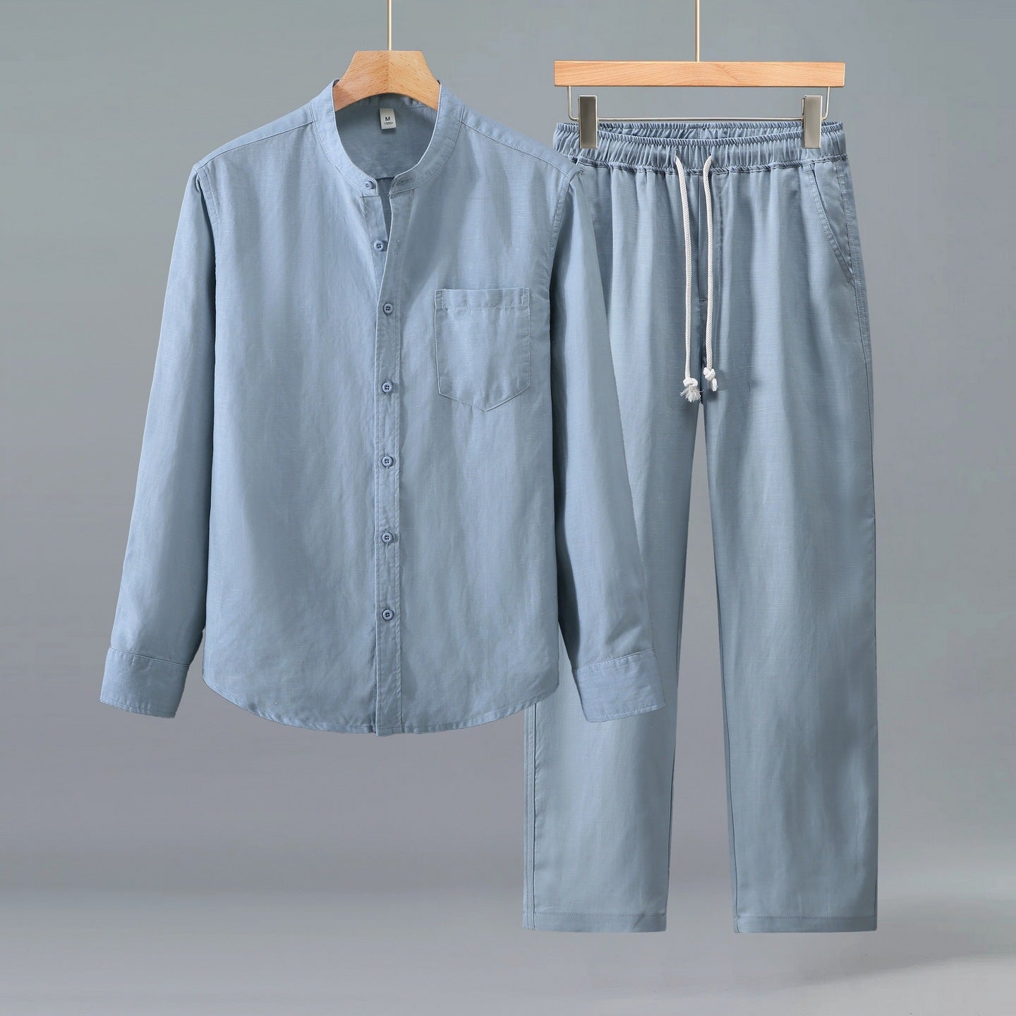 Mens Tencel Linen Suit Set