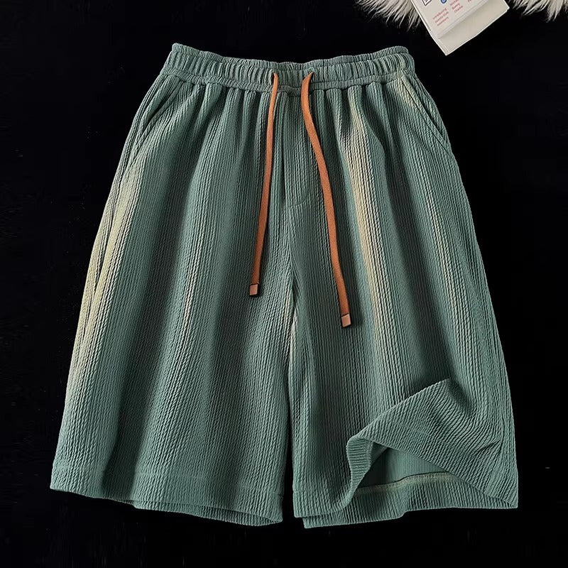 Mens Textured Ice Silk Quick-Dry Shorts