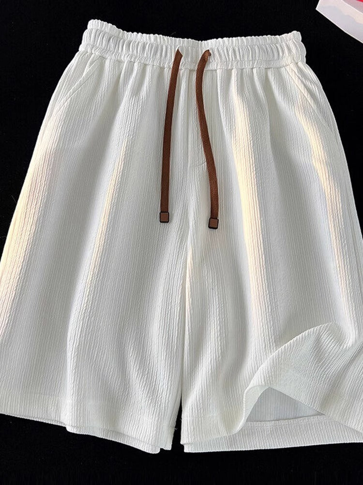 Mens Textured Ice Silk Quick-Dry Shorts