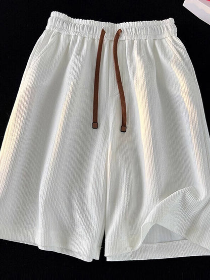 Mens Textured Ice Silk Quick-Dry Shorts