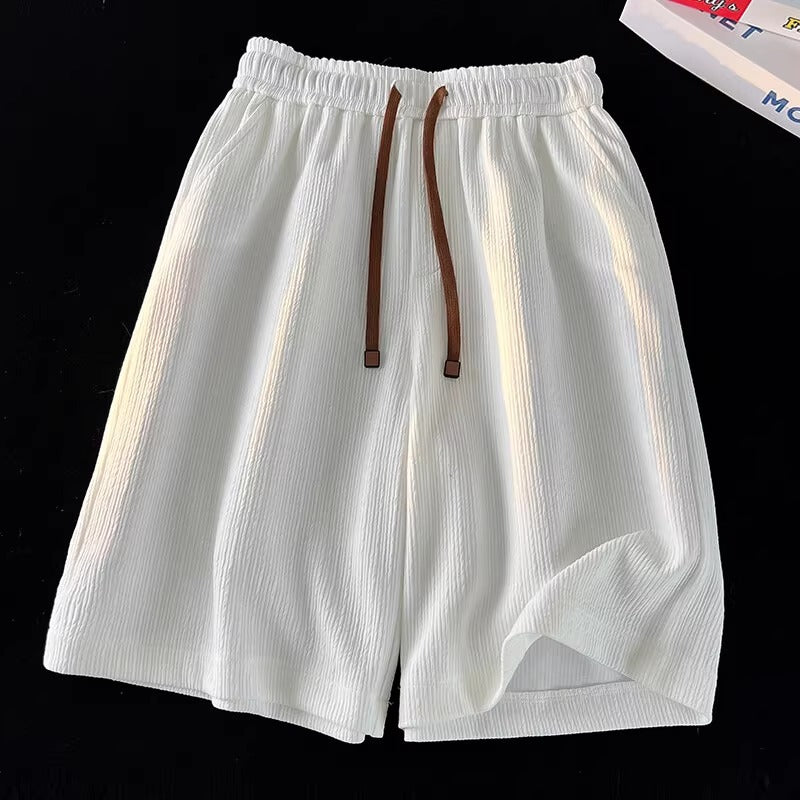 Mens Textured Ice Silk Quick-Dry Shorts