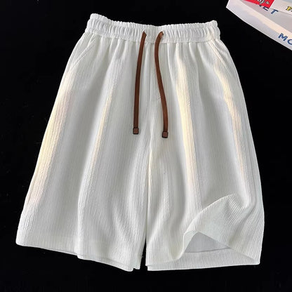 Mens Textured Ice Silk Quick-Dry Shorts