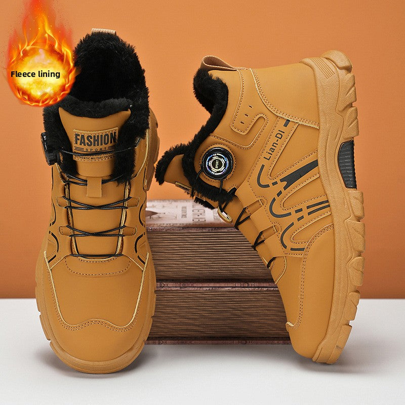 Mens Thermal Casual Boots British Style