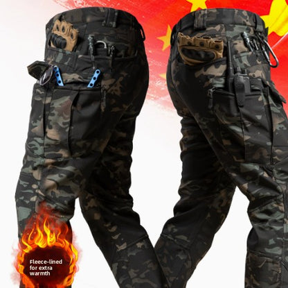 Mens Thermal Windproof Soft Shell Pants