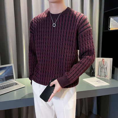 Mens Thick Knit Sweater