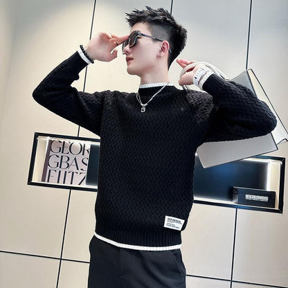 Mens Thick Knit Sweater