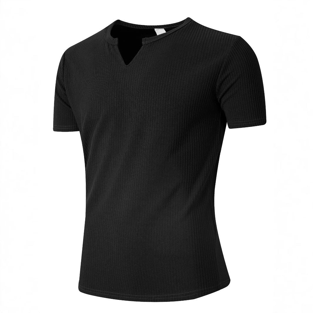 Mens V-Neck Short Sleeve T-Shirt