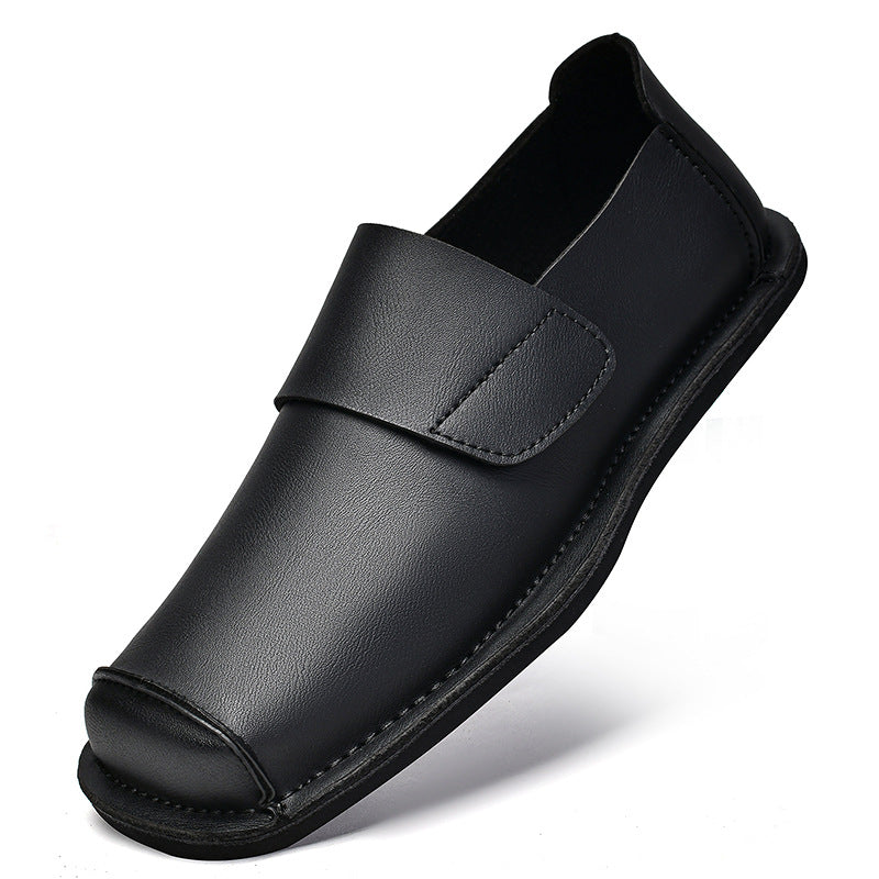 Mens Velcro Casual Leather Shoes