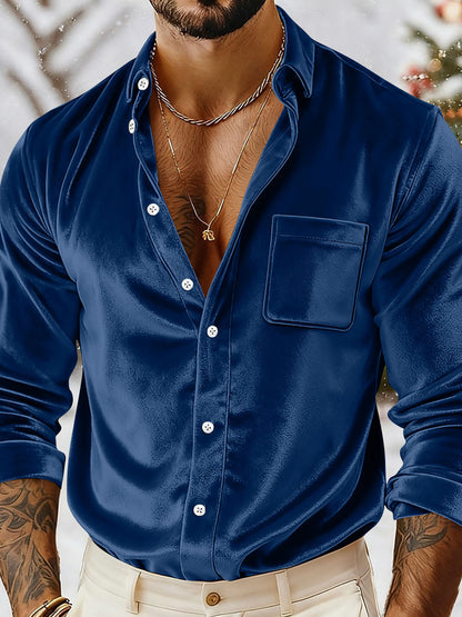 Mens Velvet Shirt