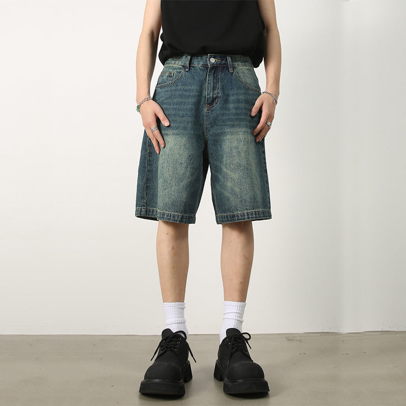 Mens Vintage Blue Denim Shorts