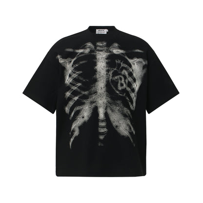 Mens Vintage Graphic Print Cotton T-shirt