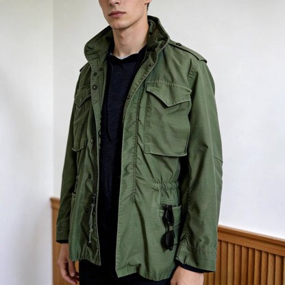 Mens Vintage Lapel Workwear Coat