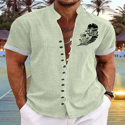 Mens Vintage Print Shirt