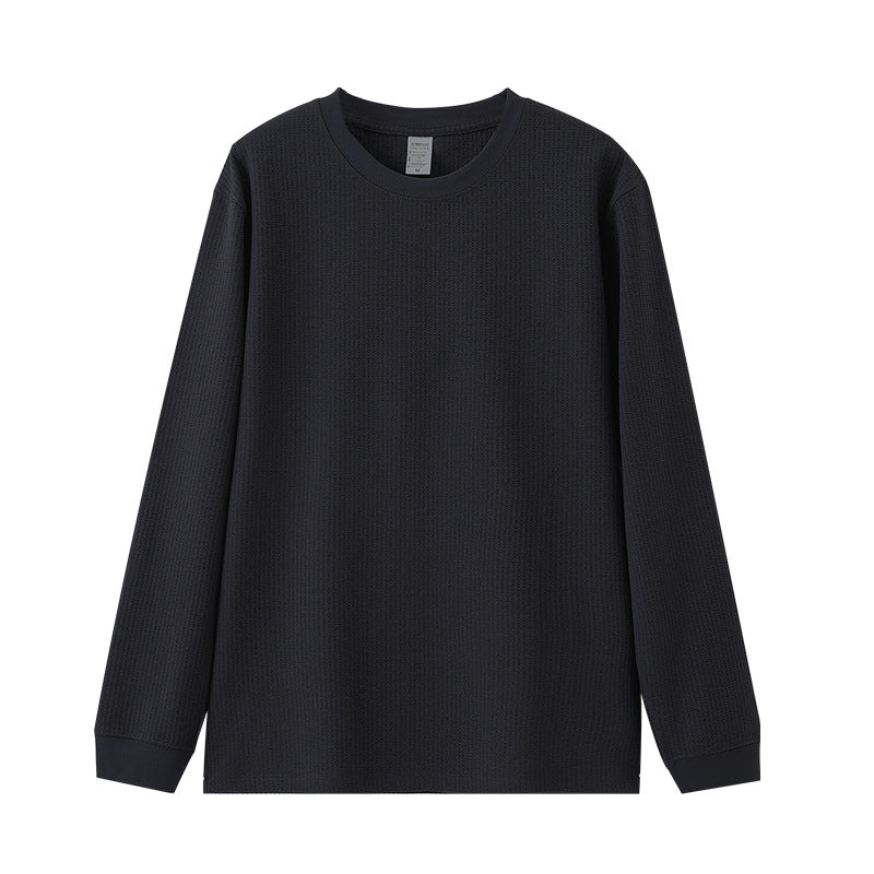 Mens Waffle Knit Long Sleeve T-Shirt