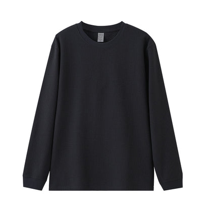 Mens Waffle Knit Long Sleeve T-Shirt
