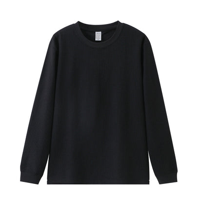 Mens Waffle Knit Long Sleeve T-Shirt
