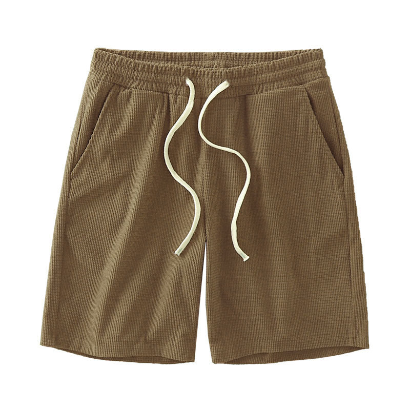 Mens Waffle Texture Sports Shorts