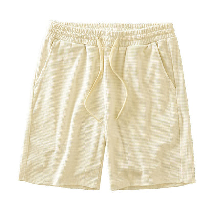 Mens Waffle Texture Sports Shorts