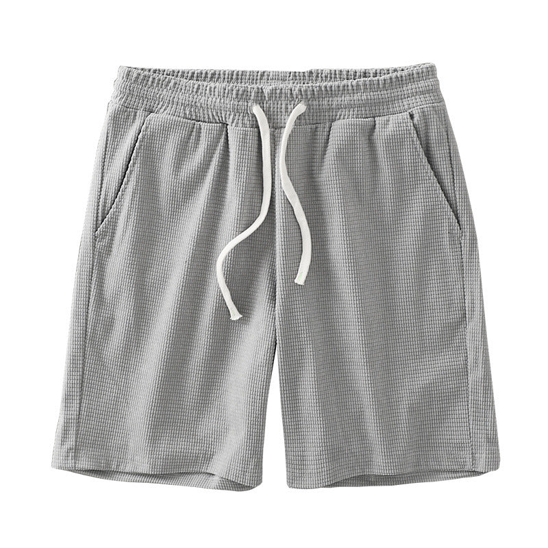 Mens Waffle Texture Sports Shorts