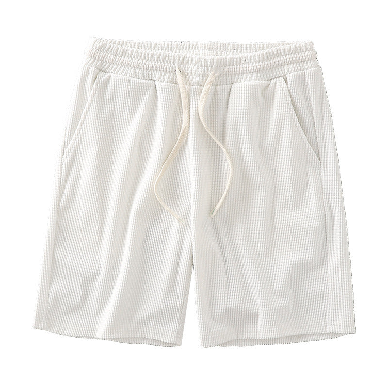 Mens Waffle Texture Sports Shorts