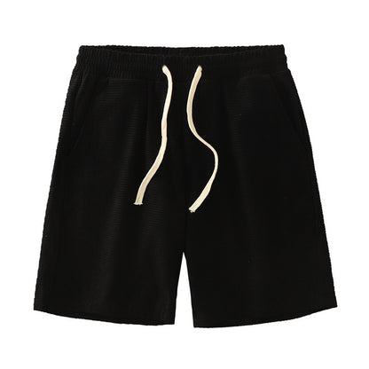 Mens Waffle Texture Sports Shorts