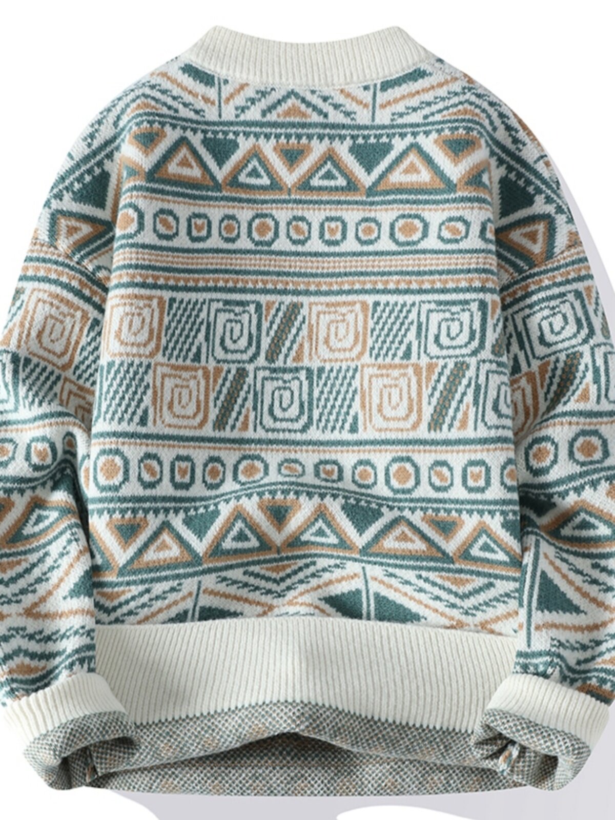 Mens Warm Knitted Pullover Sweater