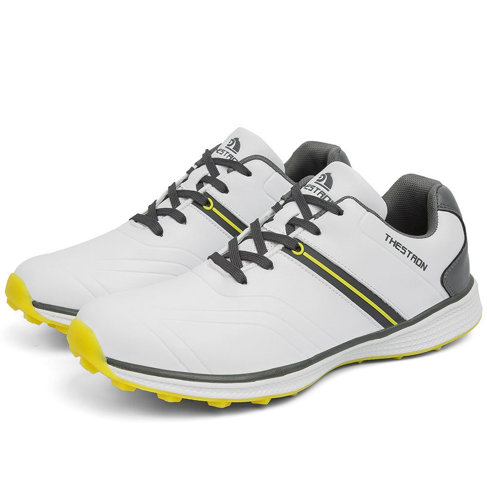 Mens Waterproof Golf Shoes Microfiber