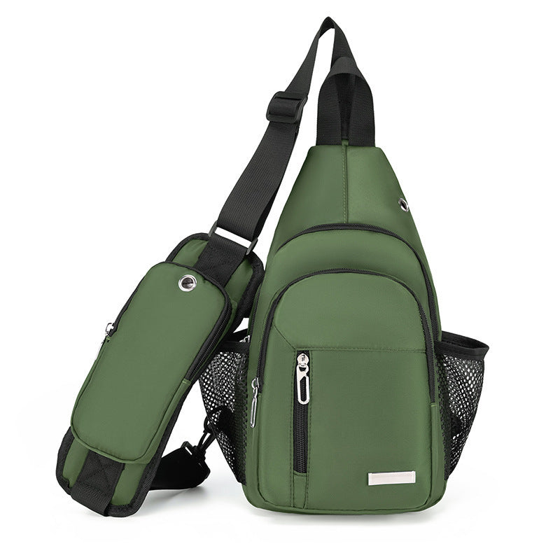 Mens Waterproof Oxford Cloth Crossbody Bag