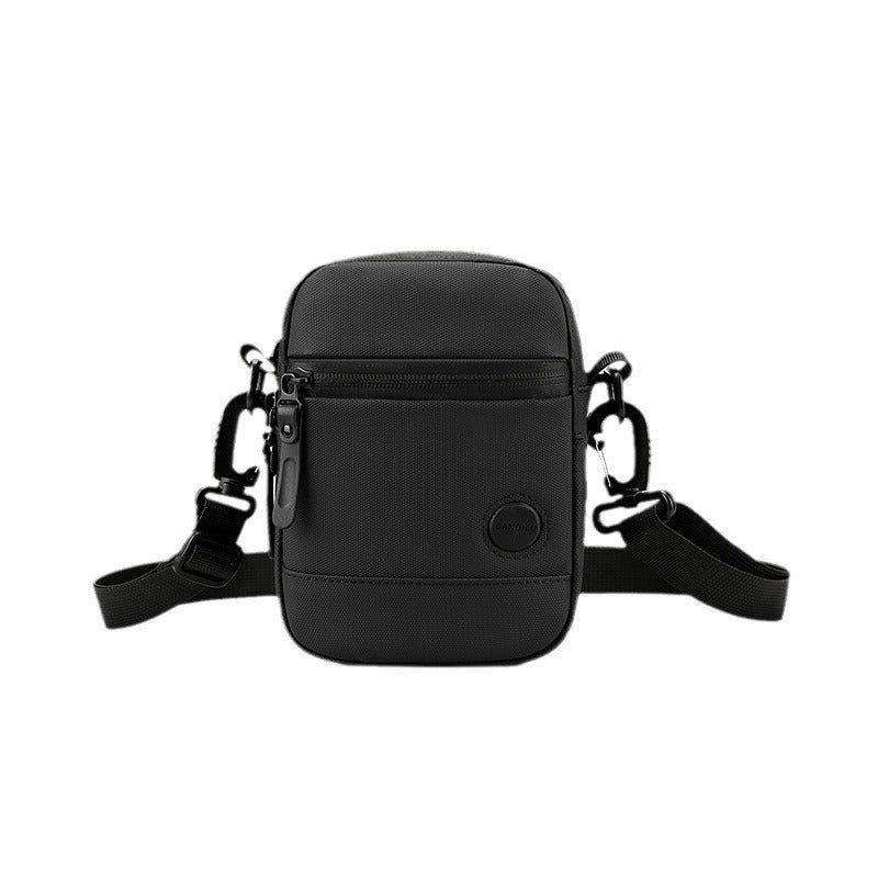 Mens Waterproof Oxford Crossbody Bag with Adjustable Strap