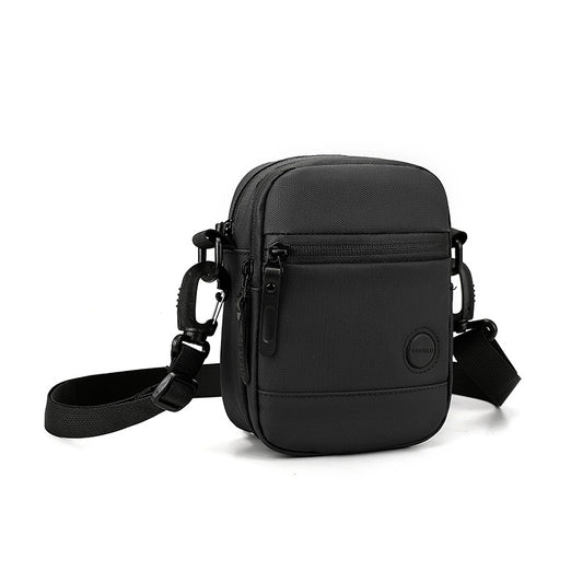 Mens Waterproof Oxford Crossbody Bag with Adjustable Strap