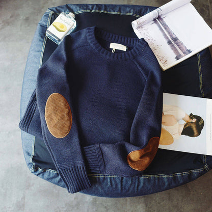 Mens Winter Warm Thickened Pullover Sweater