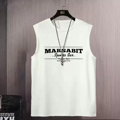 Mens Womens Cotton Sleeveless Undershirt Loose Fit Sports Vest
