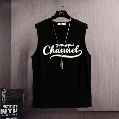 Mens Womens Cotton Sleeveless Undershirt Loose Fit Sports Vest