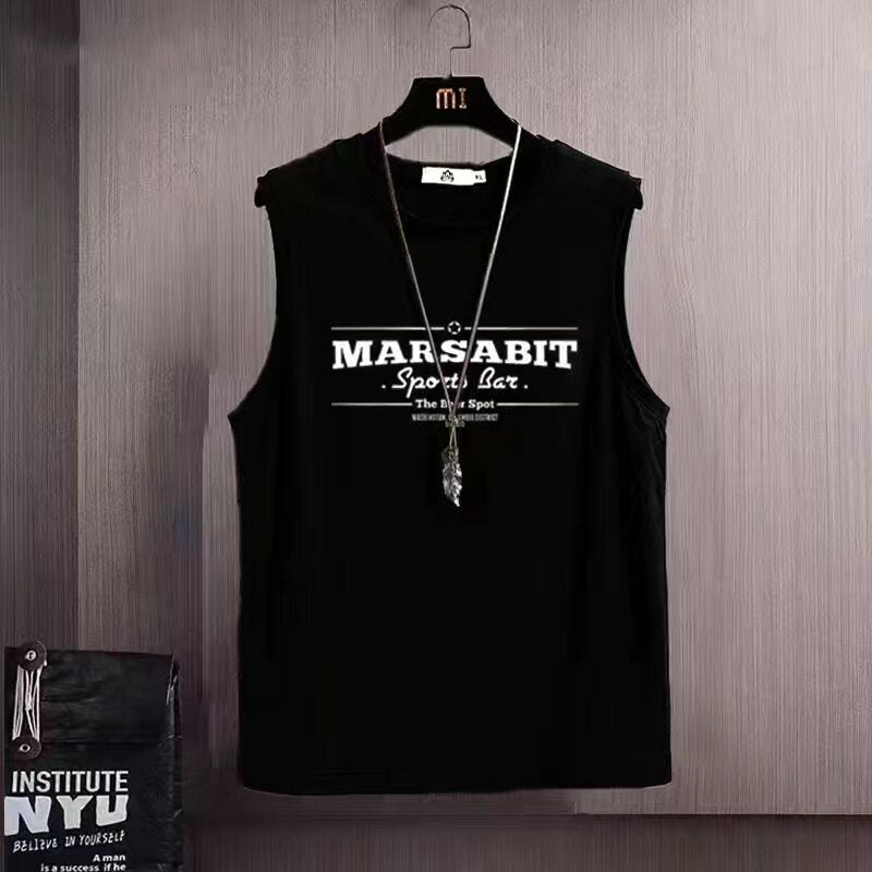 Mens Womens Cotton Sleeveless Undershirt Loose Fit Sports Vest